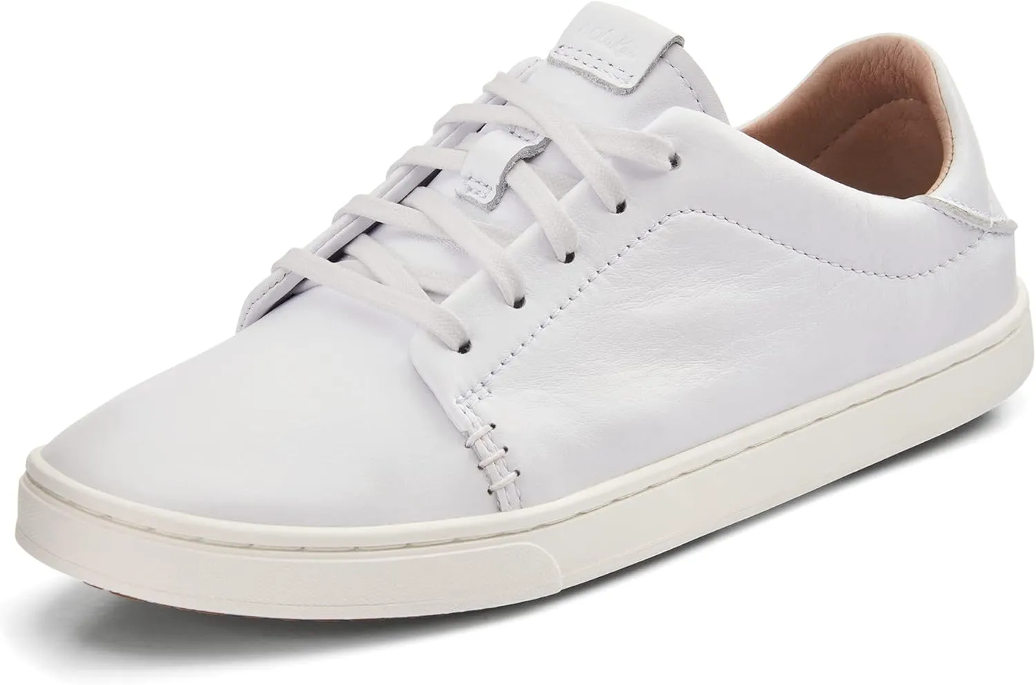 OLUKAI Pehuea Li 'ILI Women's Everyday Leather Sneakers, Casual & Versatile Shoes with Drop-in Heel, Soft & Premium Materials, All-Day Comfort & Support
