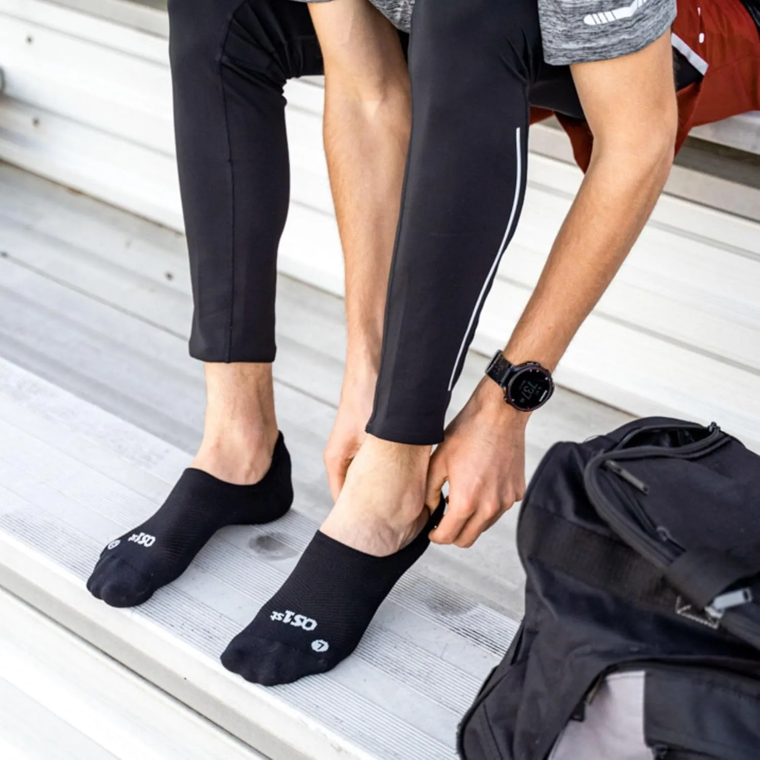 OS1st Nekkid Comfort Socks, 3 Pk, ultimate no-show, light compression, added stability, non-slip wear & improved circulation
