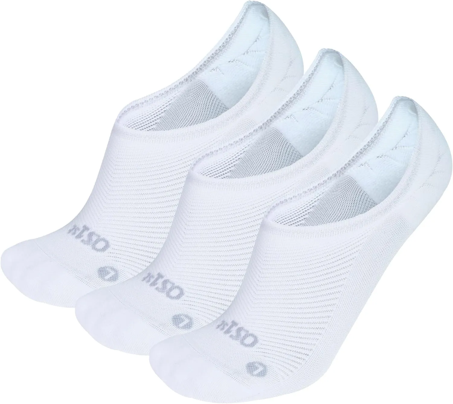 OS1st Nekkid Comfort Socks, 3 Pk, ultimate no-show, light compression, added stability, non-slip wear & improved circulation