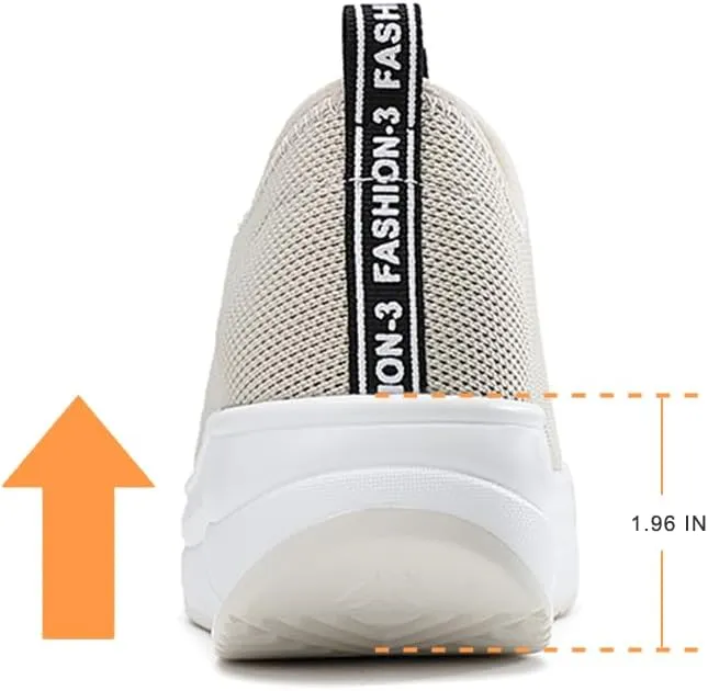 Oude Platform Loafers for Women Comfortable | Womens Slip On Sneakers Lightweight | Women's Walking Shoes Work Long Hours | Thick Rocking Bottom