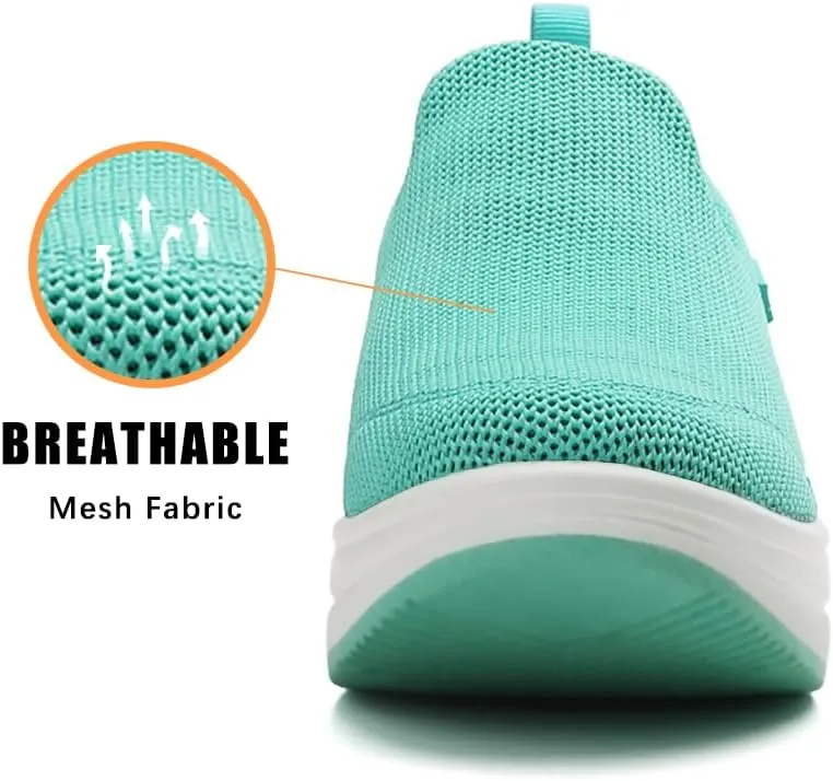 Oude Slip On Sneakers Women Comfortable | Womens Orthopedic Slip On Shoes Traveling | 2 Inch Rocker Bottom