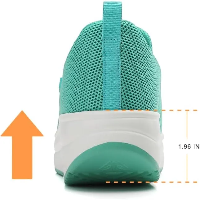 Oude Slip On Sneakers Women Comfortable | Womens Orthopedic Slip On Shoes Traveling | 2 Inch Rocker Bottom