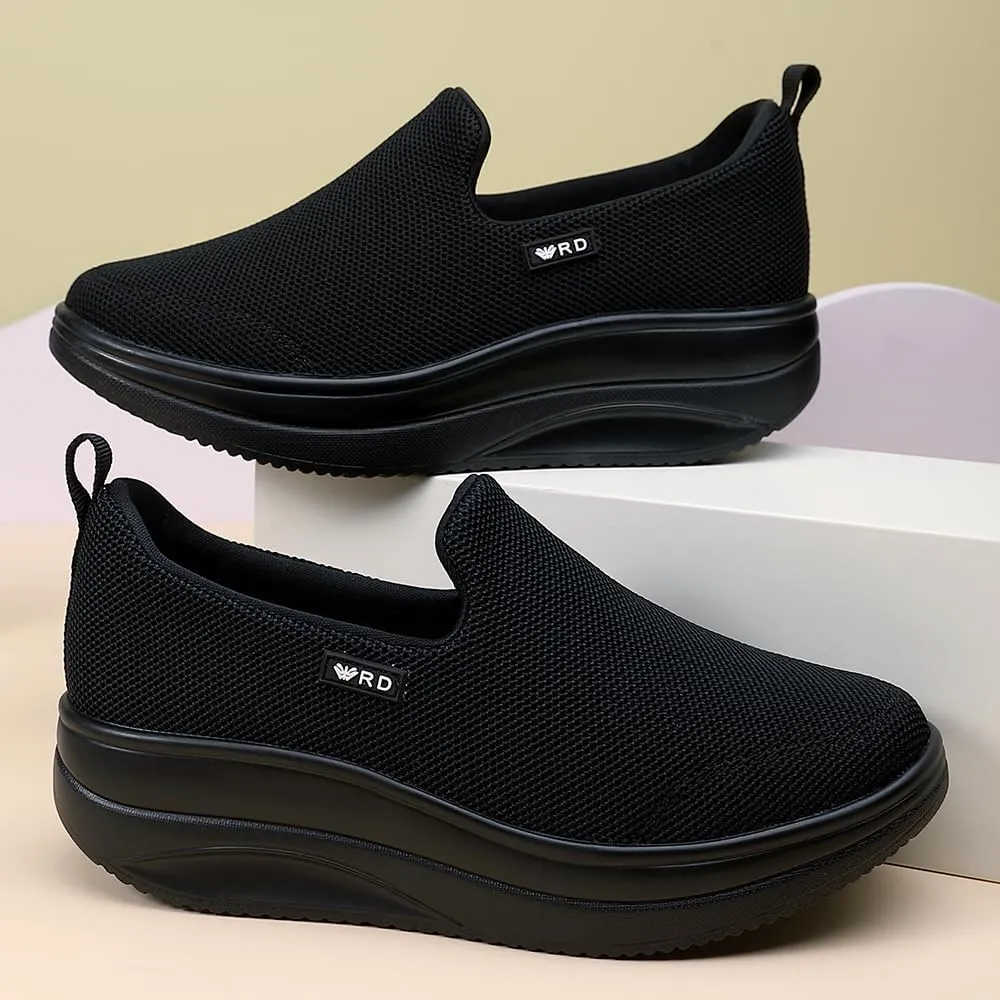 Oude Slip On Sneakers Women Comfortable | Womens Orthopedic Slip On Shoes Traveling | 2 Inch Rocker Bottom