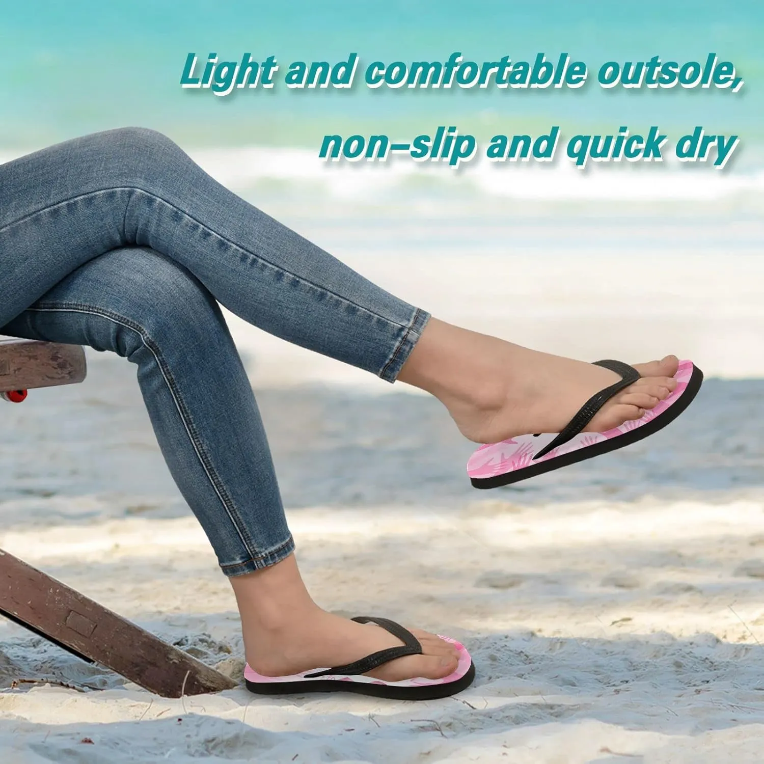 Oyihfvs Flip Flops Flip Sandal Home Slippers Hotel Spa Bedroom for Men Women XS-XXL