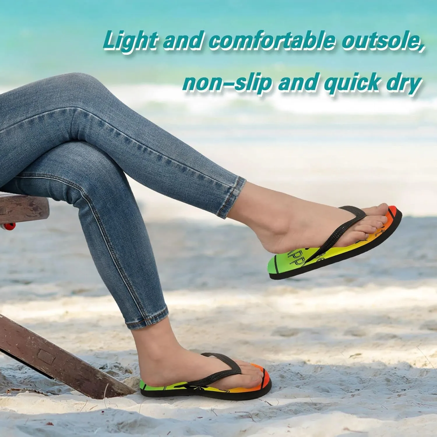 Oyihfvs Flip Flops Flip Sandal Home Slippers Hotel Spa Bedroom for Men Women XS-XXL
