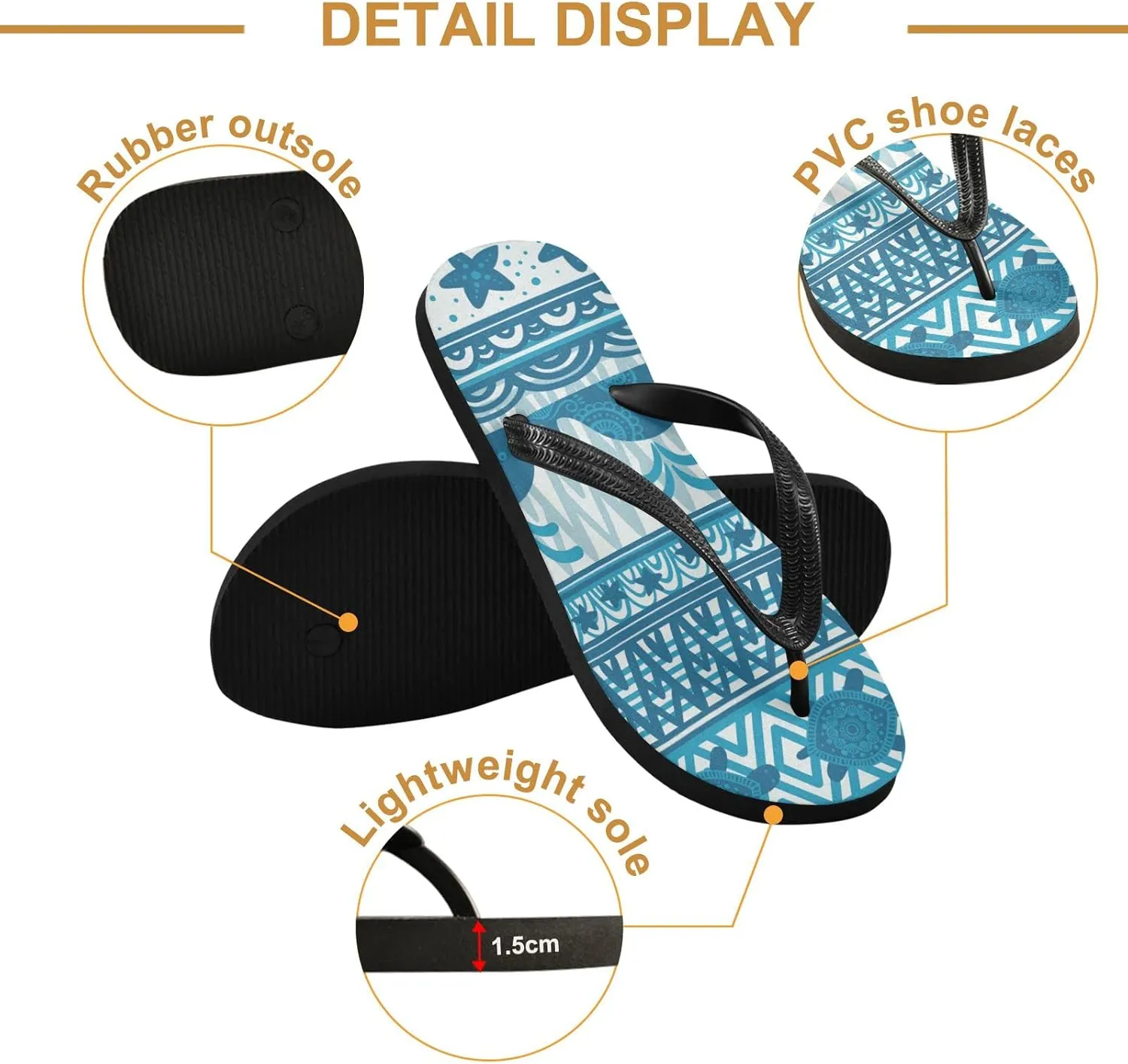 Oyihfvs Flip Flops Flip Sandal Home Slippers Hotel Spa Bedroom for Men Women XS-XXL