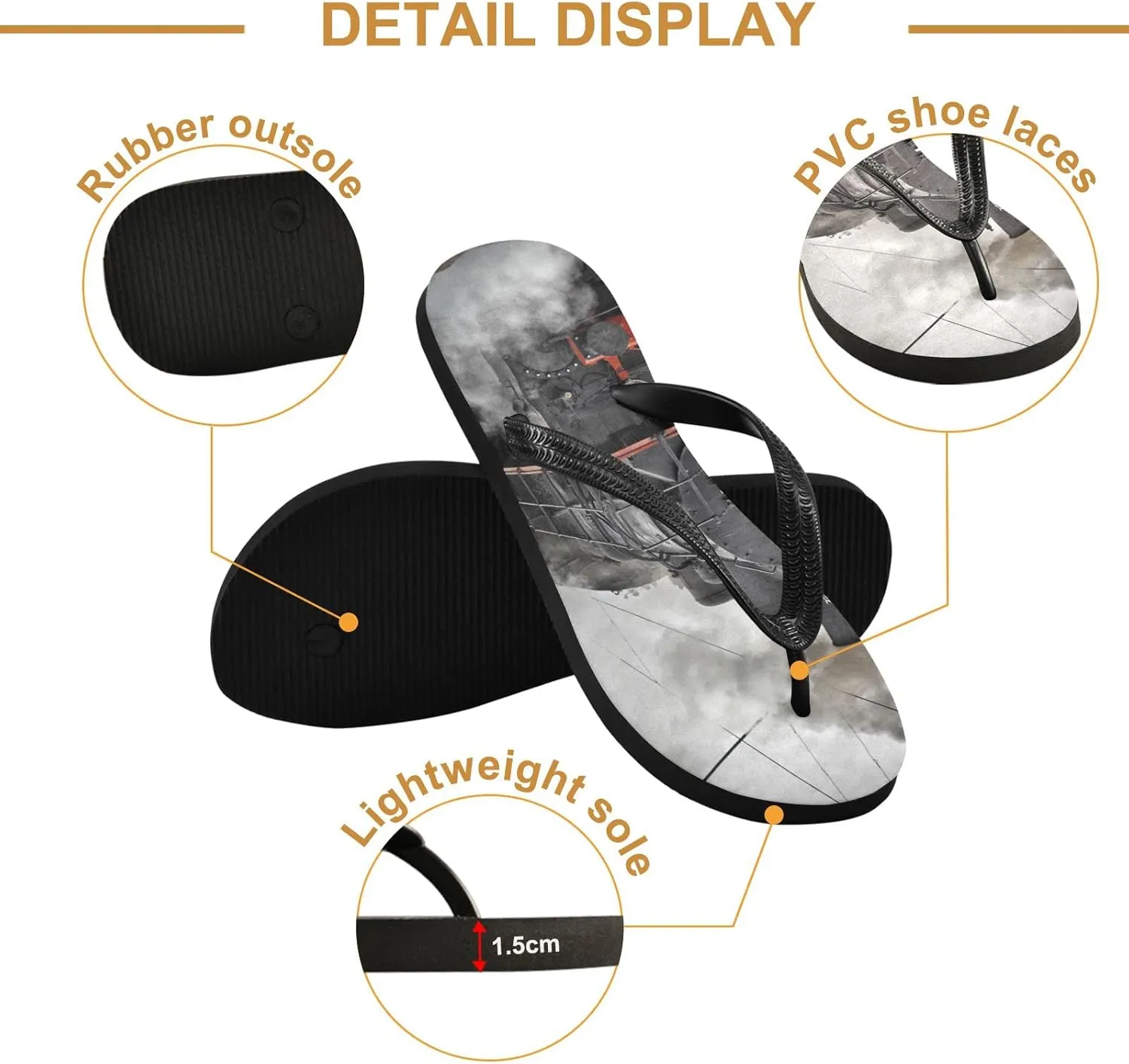 Oyihfvs Flip Flops Flip Sandal Home Slippers Hotel Spa Bedroom for Men Women XS-XXL