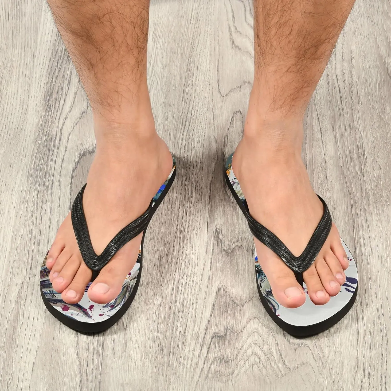 Oyihfvs Flip Flops Flip Sandal Home Slippers Hotel Spa Bedroom for Men Women XS-XXL