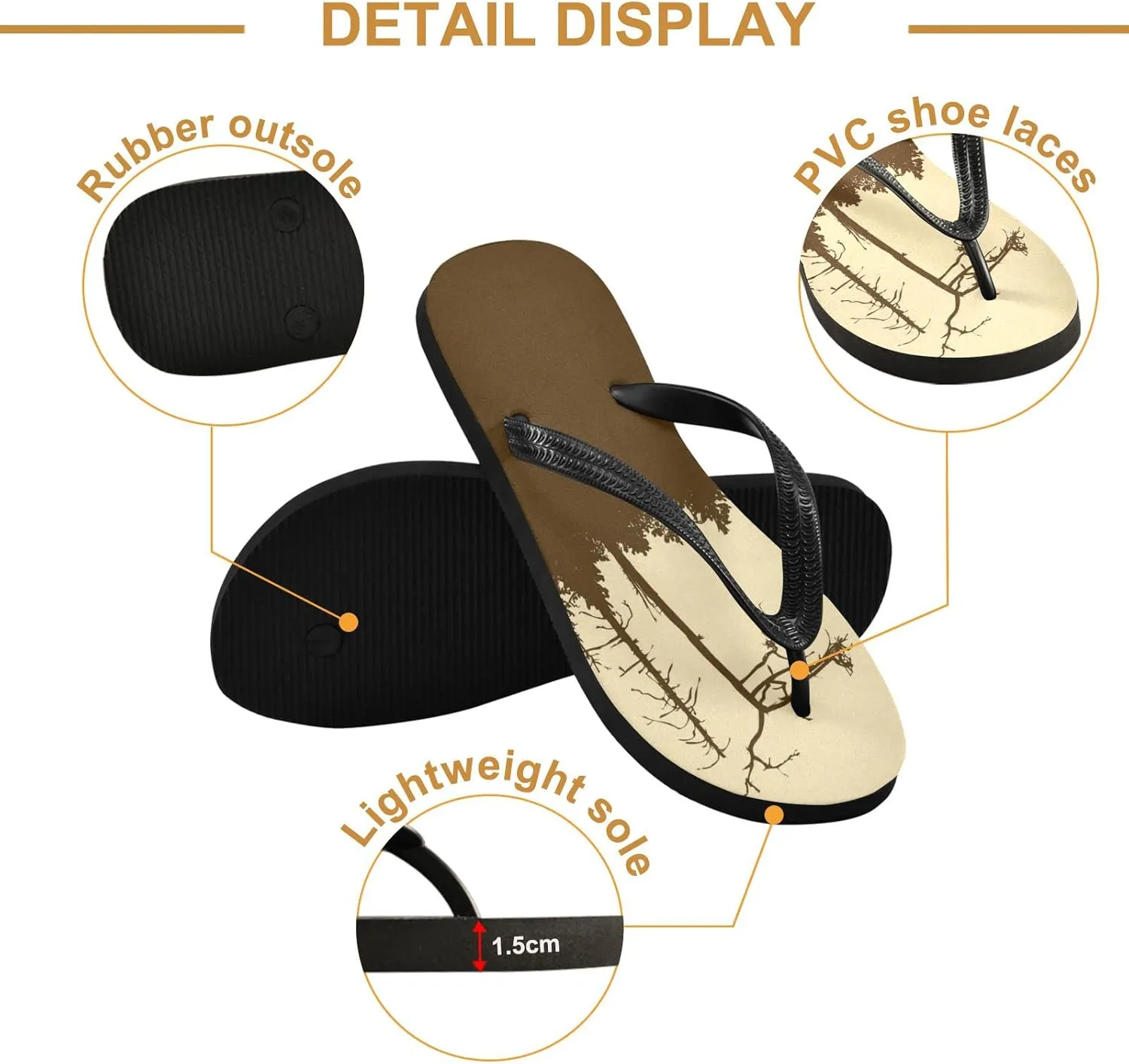 Oyihfvs Flip Flops Flip Sandal Home Slippers Hotel Spa Bedroom for Men Women XS-XXL