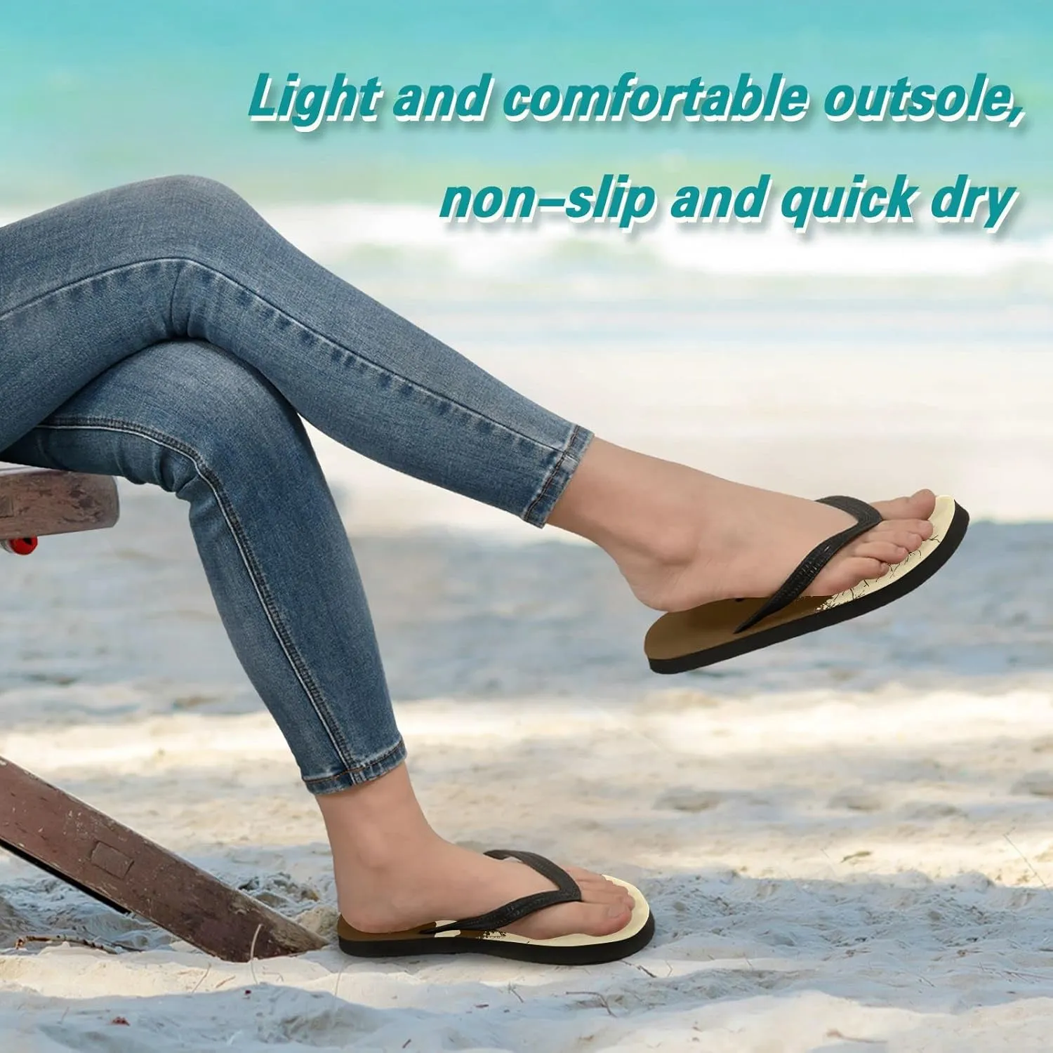 Oyihfvs Flip Flops Flip Sandal Home Slippers Hotel Spa Bedroom for Men Women XS-XXL