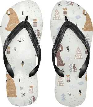 Oyihfvs Flip Flops Flip Sandal Home Slippers Hotel Spa Bedroom for Men Women XS-XXL