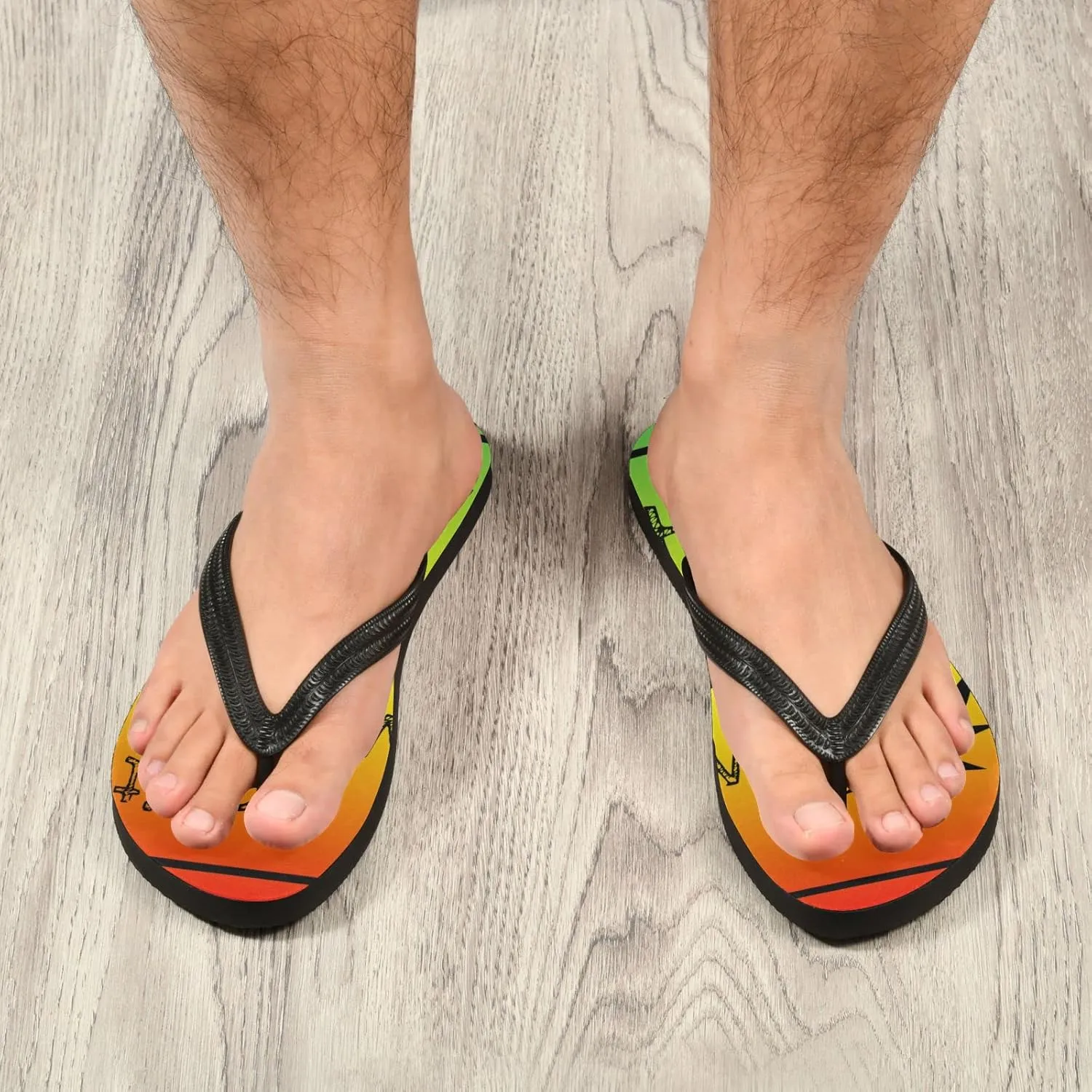 Oyihfvs Flip Flops Flip Sandal Home Slippers Hotel Spa Bedroom for Men Women XS-XXL