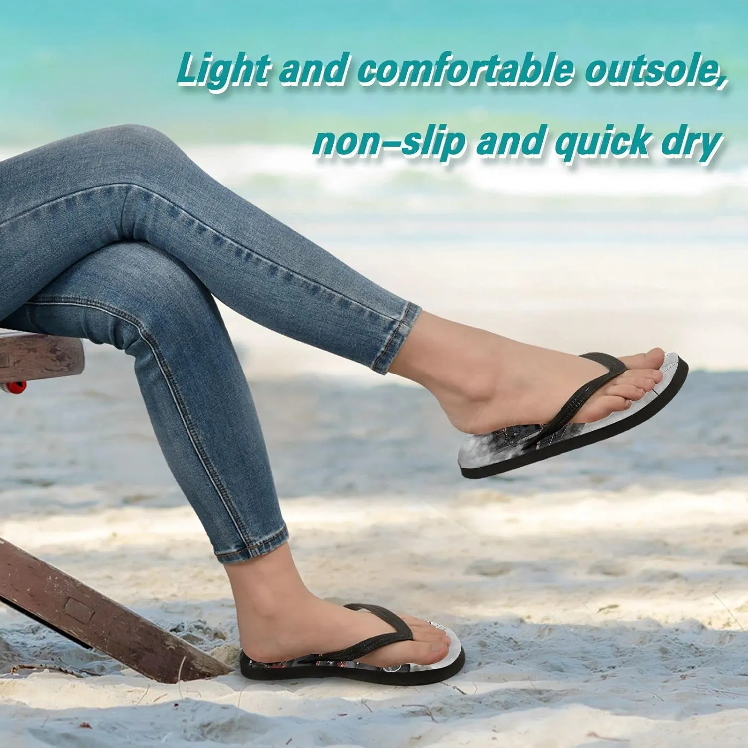 Oyihfvs Flip Flops Flip Sandal Home Slippers Hotel Spa Bedroom for Men Women XS-XXL