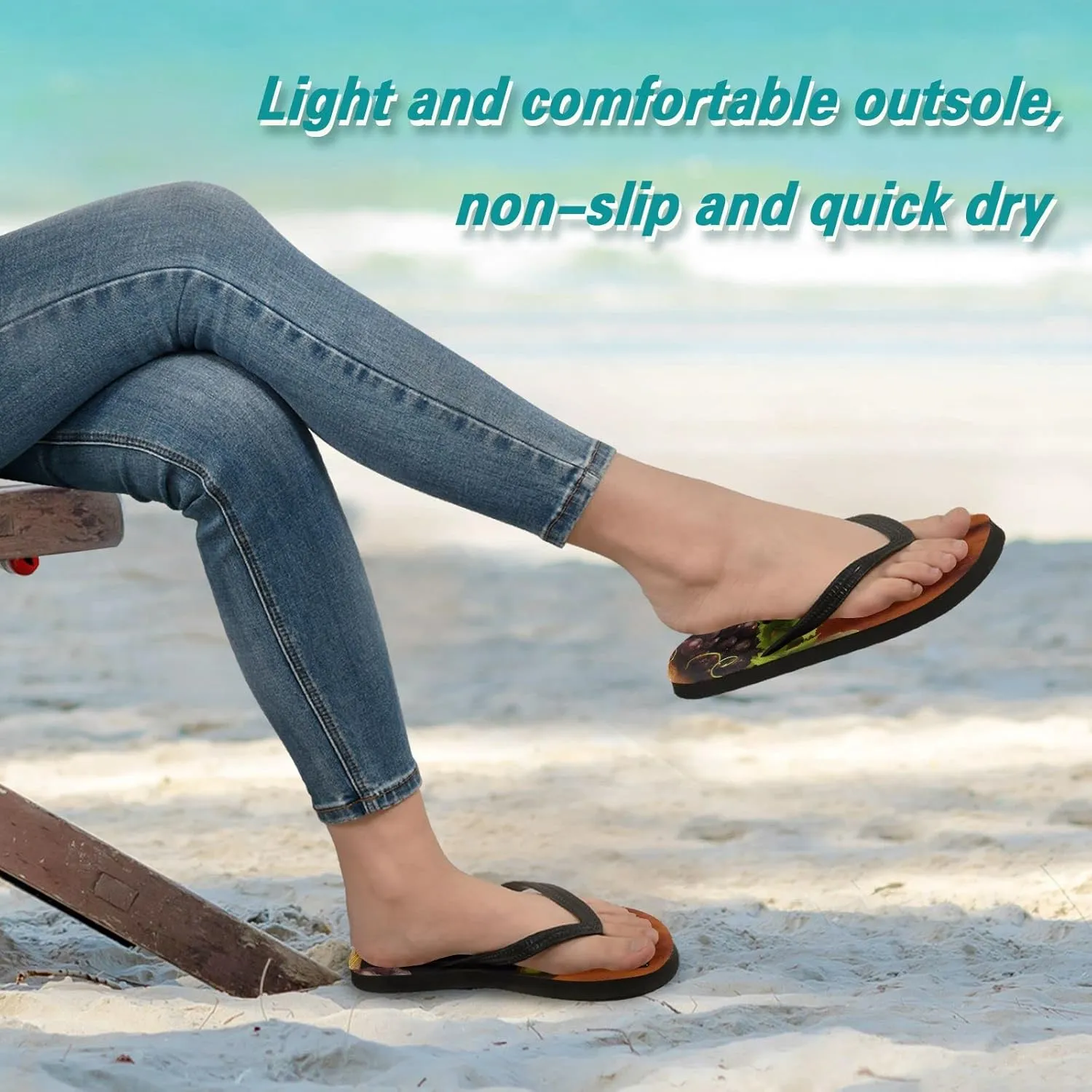 Oyihfvs Flip Flops Flip Sandal Home Slippers Hotel Spa Bedroom for Men Women XS-XXL