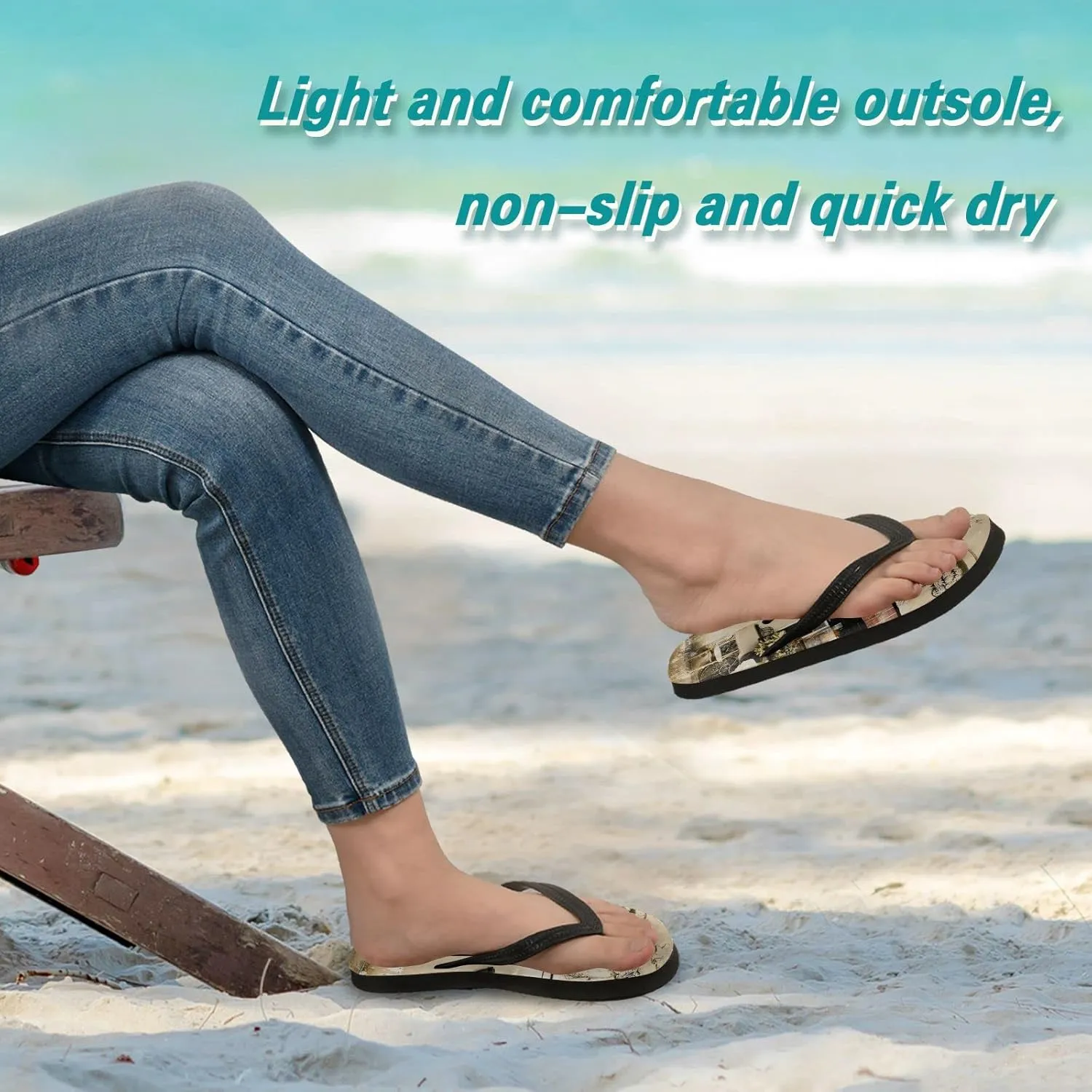 Oyihfvs Flip Flops Flip Sandal Home Slippers Hotel Spa Bedroom for Men Women XS-XXL