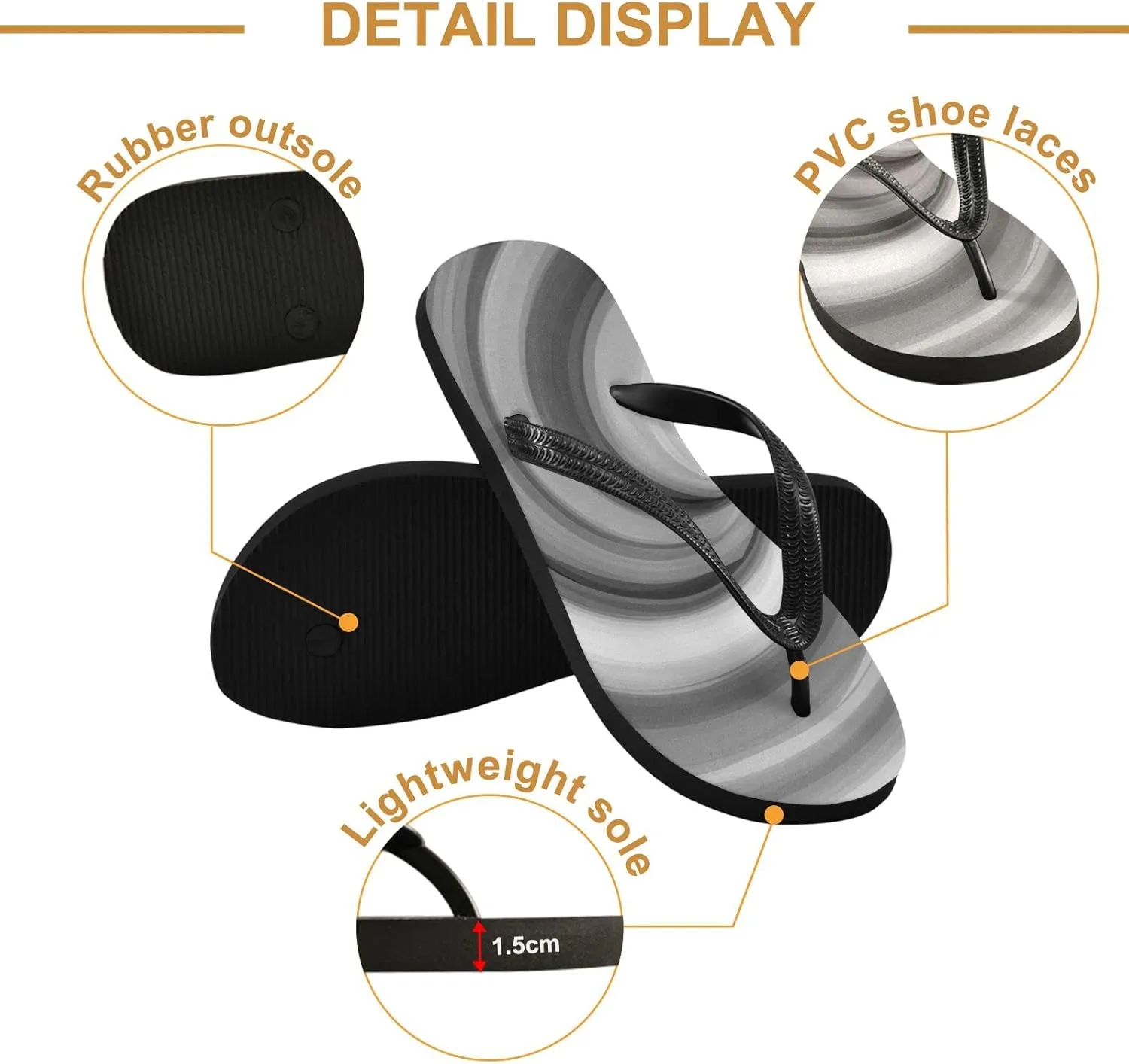Oyihfvs Flip Flops Flip Sandal Home Slippers Hotel Spa Bedroom for Men Women XS-XXL