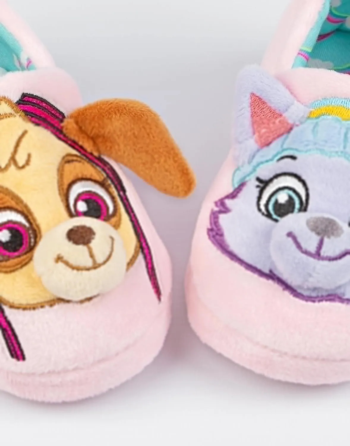 Paw Patrol Slippers Kids Toddlers | Girls Toddlers Animated Rescue Pups 3D Ears Everest Skye Pink Slip On House Shoes