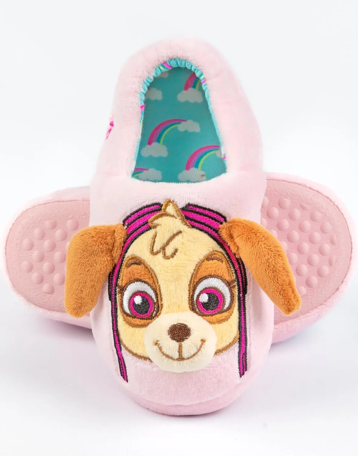 Paw Patrol Slippers Kids Toddlers | Girls Toddlers Animated Rescue Pups 3D Ears Everest Skye Pink Slip On House Shoes