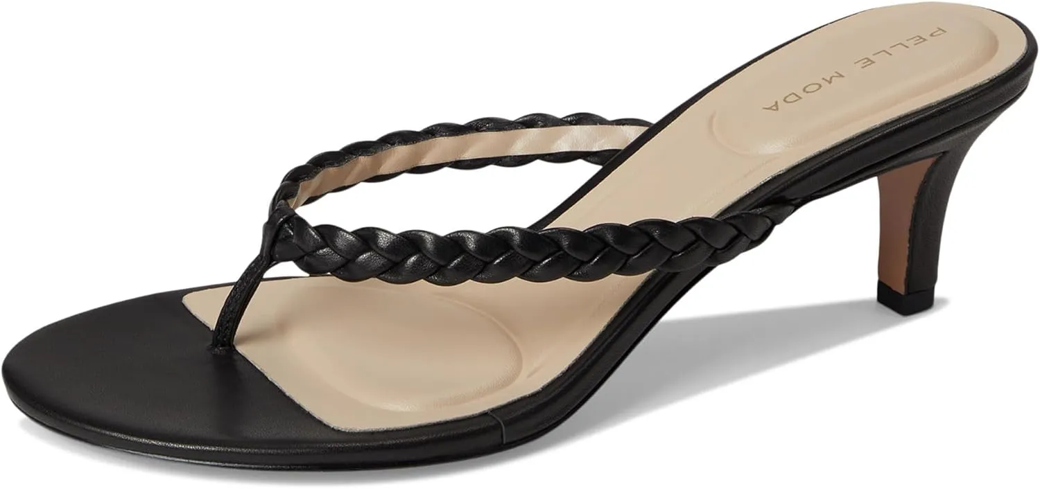 Pelle Moda Women's Earlen Thong Heeled Sandal