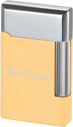 Personalized Visol Pyxis Yellow Flint Lighter (Shipped Without Butane)