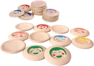 PlanToys My Mood Memo Memory Matching Game (5656)| Sustainably Made from Rubberwood and Non-Toxic Paints and Dyes