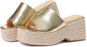 Platform Slip on Espadrille Sandals for Women Wedges Slides Bohemia Sandals Flatform Open Toe Beach Sandals