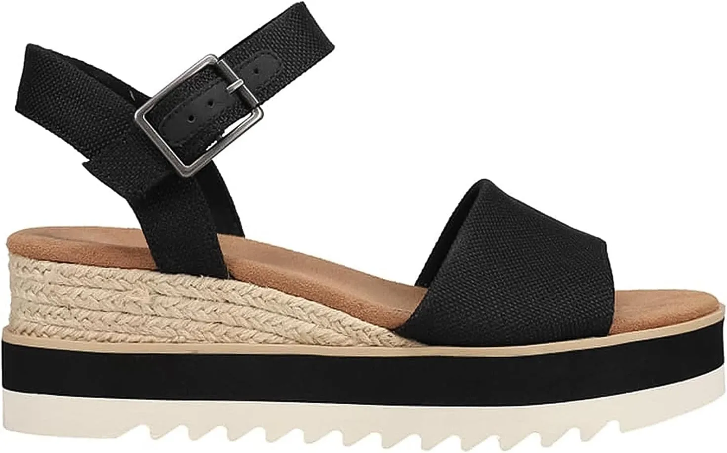 Platform Wedge Sandals for Women Open Toe Buckle Espadrilles Casual Ankle Sandals Summer Dressy Strap Sandals