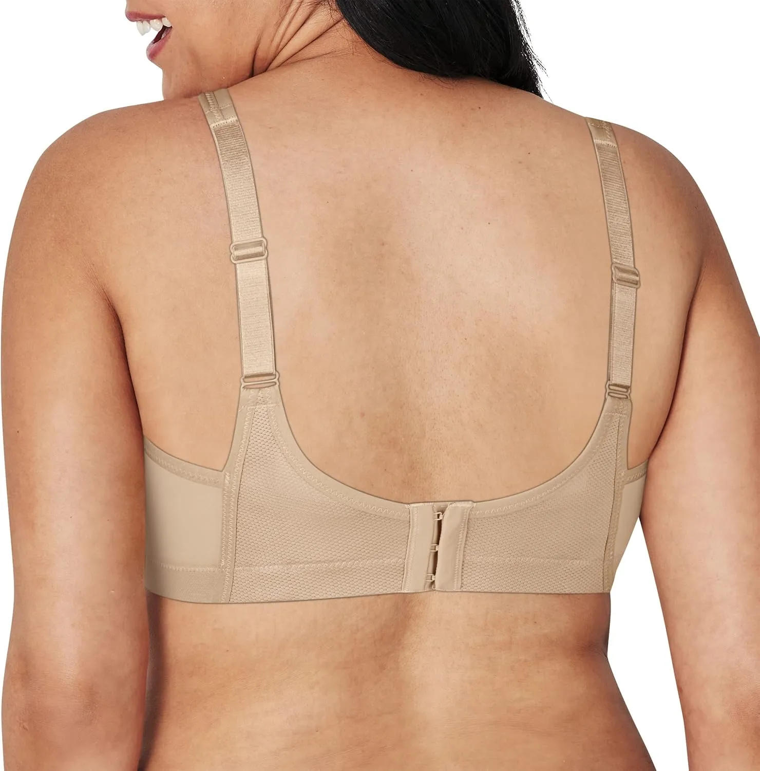 PLAYTEX Women's Secrets Bounce Control Wirefree, Anchorstrap Moisture Wicking Wireless Bra