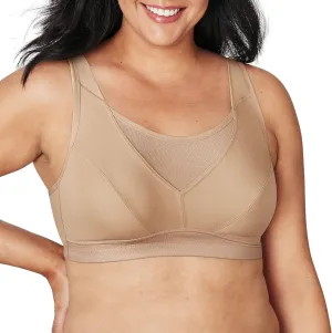 PLAYTEX Women's Secrets Bounce Control Wirefree, Anchorstrap Moisture Wicking Wireless Bra