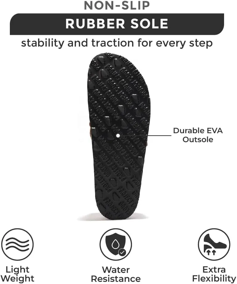 Project Cloud Moccasin-Style Clogs for Women - Memory Foam and Water Resistant Mules Slip-on - Non-Slip and Durable Clogs Casual Shoes for Women Footwear (Carline)
