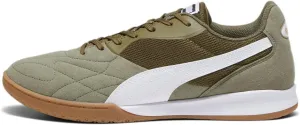 Puma - Mens King Top It Shoes, Color Olive Drab/Puma White/Puma Gold, Size: 8 M US