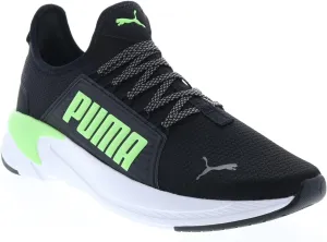 PUMA Softride Premier Slip-On Men's Slip On, Puma Black/Fizzy Lime, 9.5 M