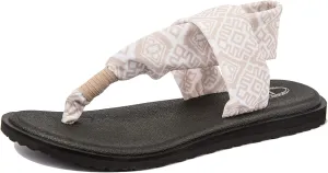 Ranberone Women's Yoga Mat Flip Flops Casual Flat Summer Beach Sandals