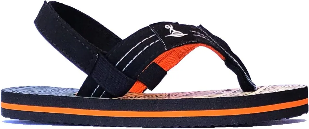 REDVOLUTION New Boys' Beach Sandal TRIBAL Tattoo | Geometric Bali Flip-Flop Sandals