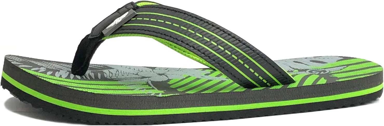 REDVOLUTION New Boys' Beach Sandal TRIBAL Tattoo | Geometric Bali Flip-Flop Sandals