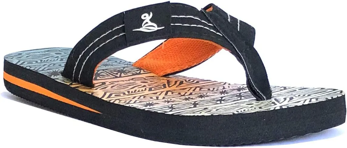 REDVOLUTION New Boys' Beach Sandal TRIBAL Tattoo | Geometric Bali Flip-Flop Sandals