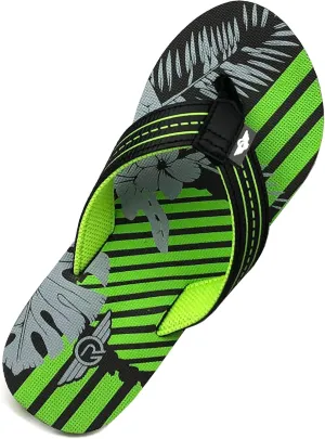 REDVOLUTION New Boys' Beach Sandal TRIBAL Tattoo | Geometric Bali Flip-Flop Sandals