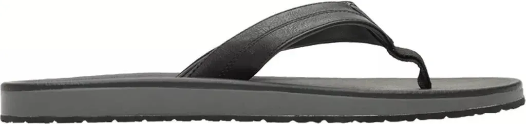 Reef Journeyer Men’s Flip-Flop Thong Sandal – Black Gray, Comfortable & Durable Beach Sandals