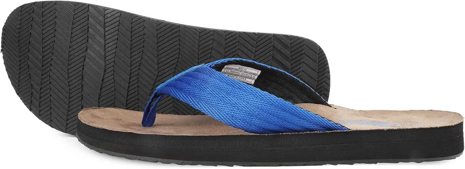 riemot Mens Flip-Flops Arch Support Classical Thongs Sandals Summer Suede 3 Point Beach Flip Flop Comfort Cushioned Slippers for Swimming Pool Home Travel US9/14