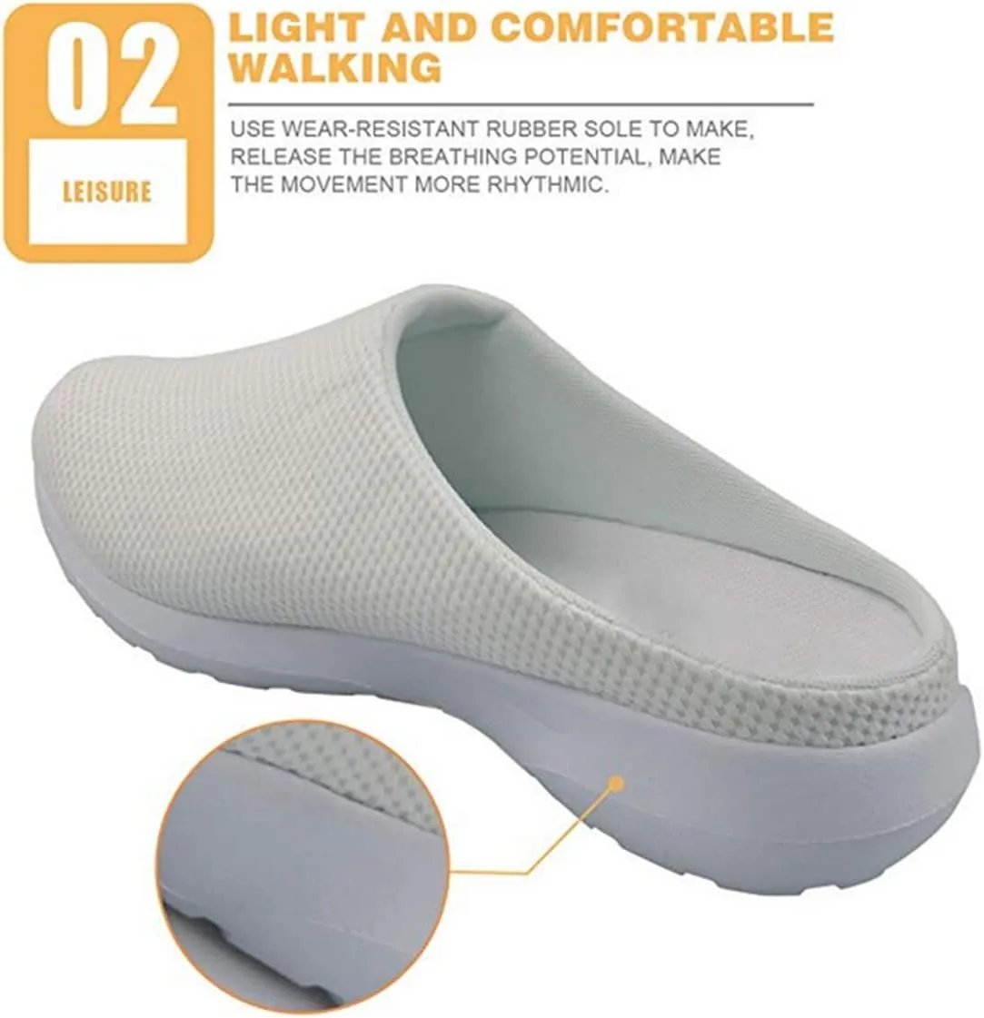 Rnyleeg Women's Arch Support Clogs Garden Shoes Slip-on Outdoor Beach Slippers Fall Thanksgiving Theme Home Clog Slippers