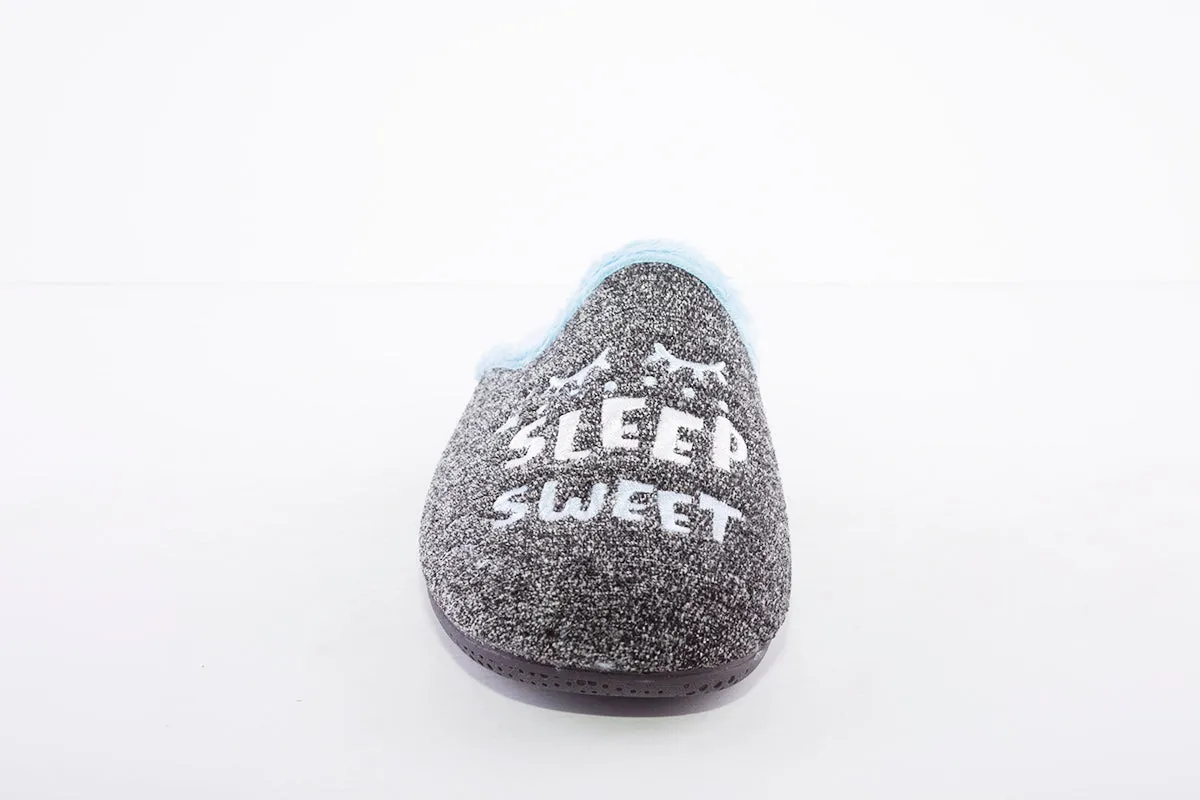 ROAL - R00138 MULE SLIPPER - DARK GREY/BLUE