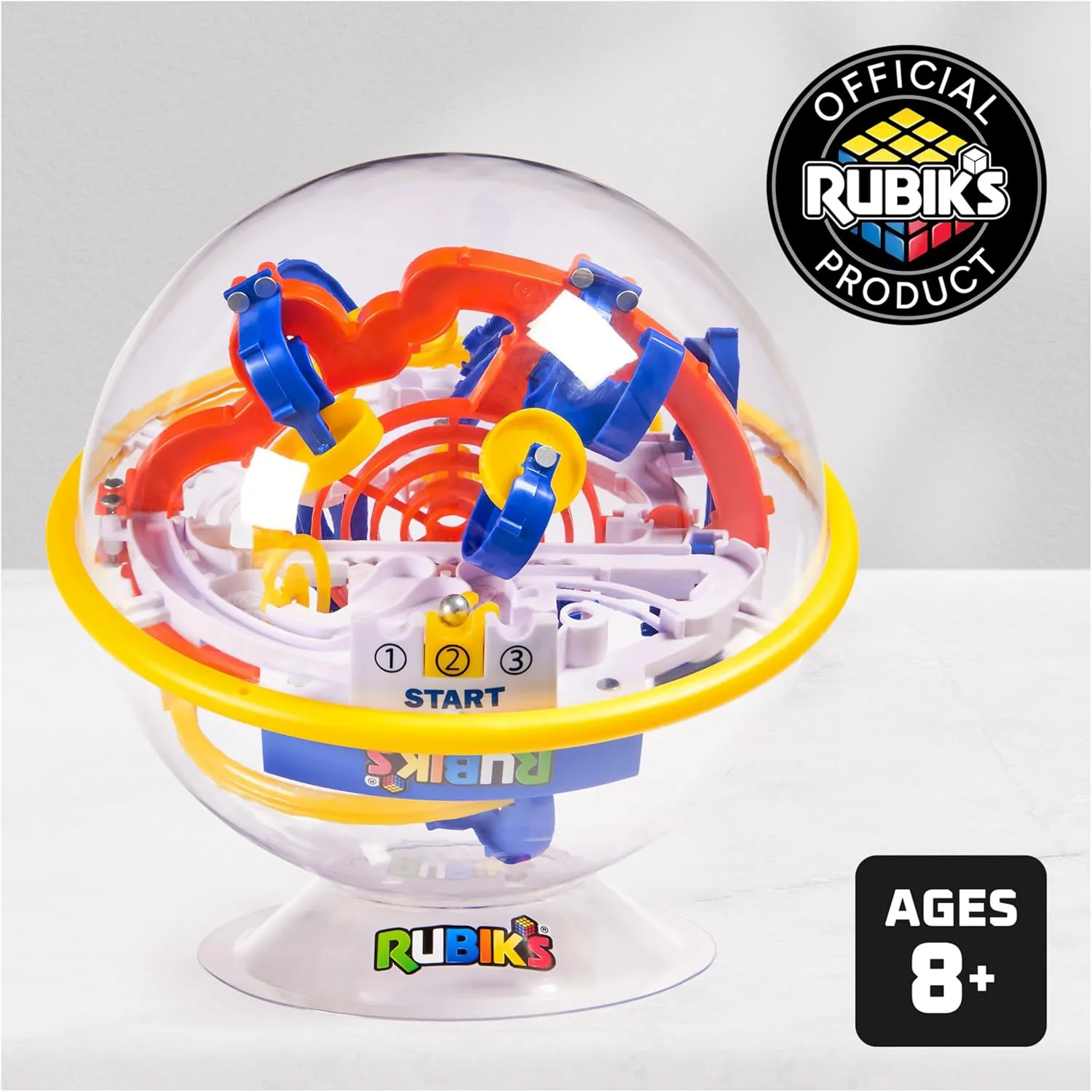 Rubik’s Cube, Rubik’s Tracks 100 3D Gravity Maze & 3D Puzzle Game with 100 Obstacles, Challenging Problem-Solving Brain Teaser, Fidget Toy & Sensory Puzzle for Adults, Teens & Kids, for Ages 8 & Up
