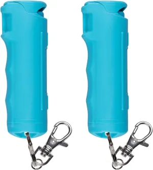 SABRE Pepper Spray with Fast Flip Top, Maximum Police Strength OC Spray, Key Ring for Easy Carry and Fast Access, Finger Grip for More Accurate and Faster Aim, 0.54 fl oz, Secure and Easy to Use