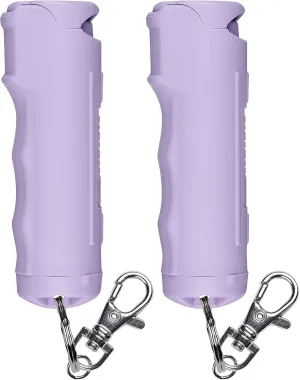 Sabre Pepper Spray with Fast Flip Top, Maximum Police Strength OC Spray, Key Ring for Easy Carry and Fast Access, Finger Grip for More Accurate and Faster Aim, 25 Bursts, Secure and Easy to Use