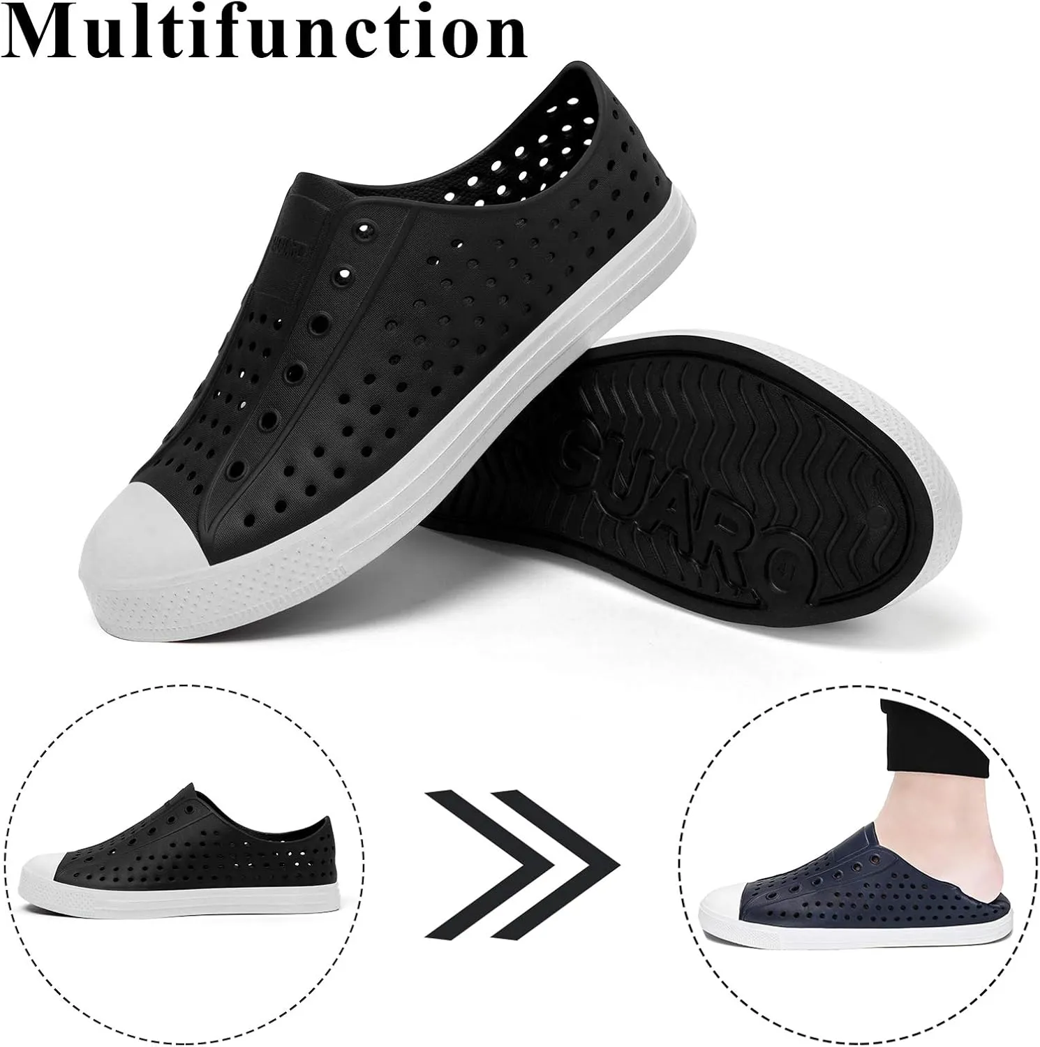 SAGUARO Mens Garden Shoes for Women Breathable Slip-On Gardening Clogs Quick Dry Non-Slip Water Shoe Outdoor Beach Sandals Aero XVII