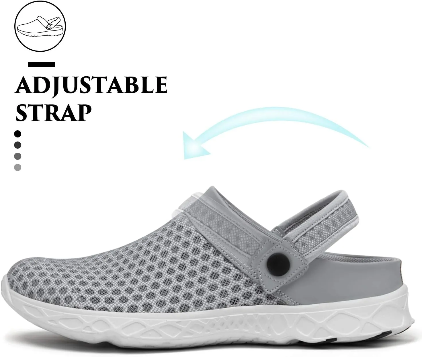 SAGUARO Men's Women's Quick Dry Garden Shoes Lightweight Breathable Gardening Clog Water Shoes Mesh Sandals for Sports Outdoor Beach Pool Exercise