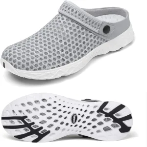 SAGUARO Men's Women's Quick Dry Garden Shoes Lightweight Breathable Gardening Clog Water Shoes Mesh Sandals for Sports Outdoor Beach Pool Exercise