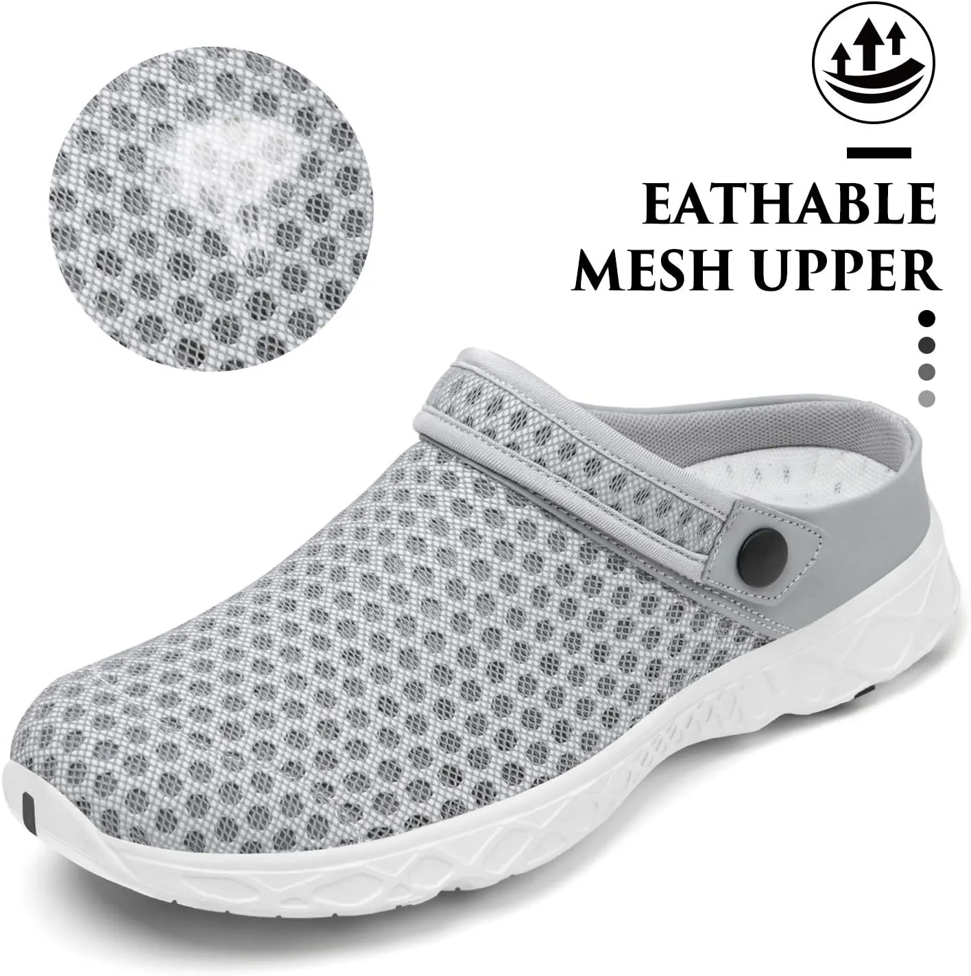 SAGUARO Men's Women's Quick Dry Garden Shoes Lightweight Breathable Gardening Clog Water Shoes Mesh Sandals for Sports Outdoor Beach Pool Exercise