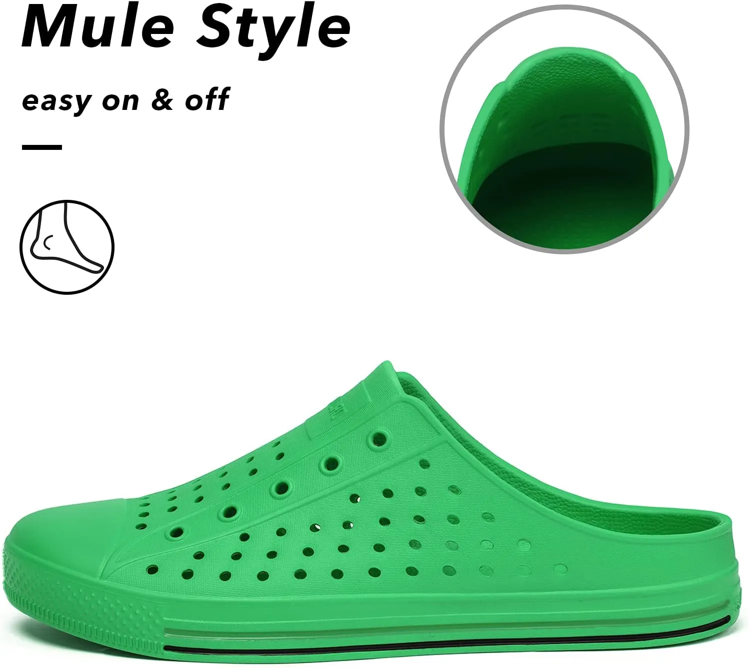 SAGUARO Women's Men's Garden Clogs Shoes Casual Slippers Unisex Quick Drying Sandals Summer Anti-Skid Beach Shoes