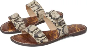 Sam Edelman Women's Gala Flat Sandal, Roccia, 8.5 Wide